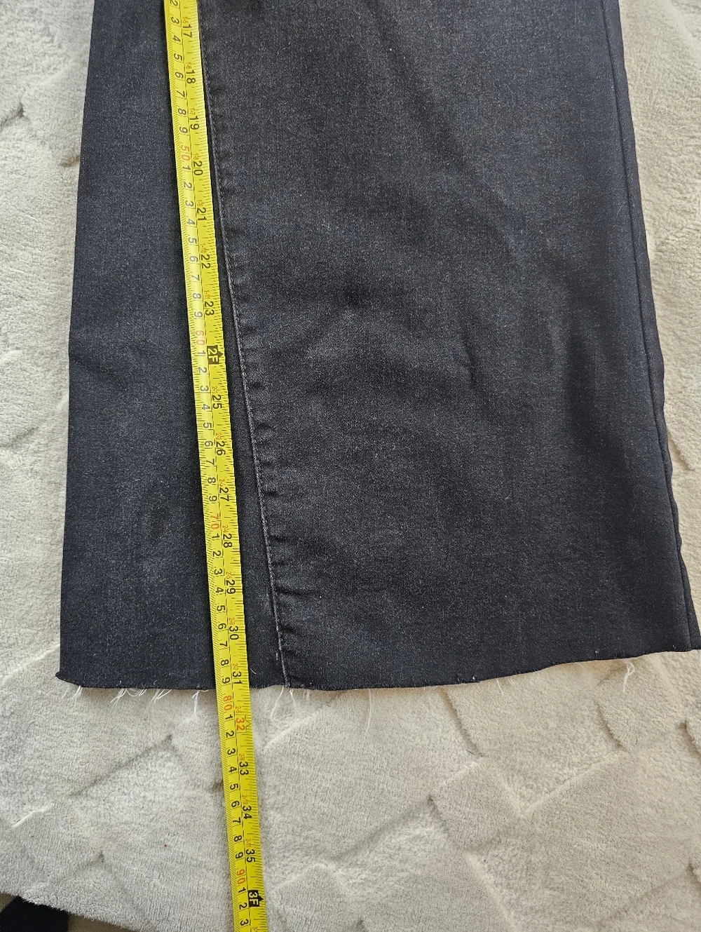 Free People Super Flare Wide-Leg Jeans Womens 30 Pull On Stretch Denim Black